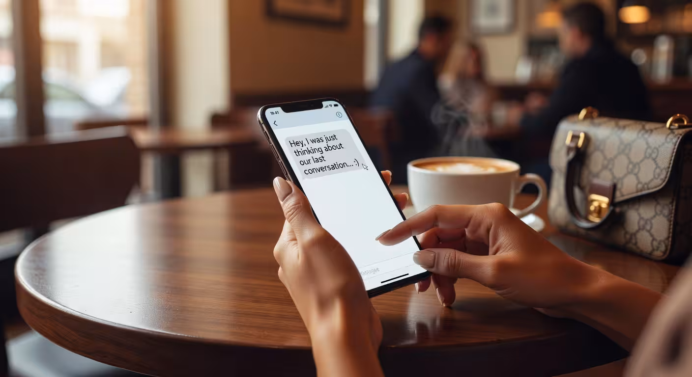 Sugar baby communiceert duidelijk over verwachtingen via messaging app